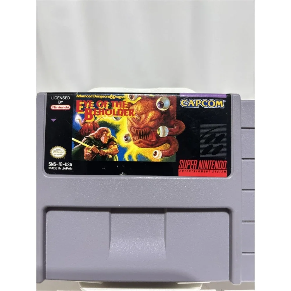 Advanced Dungeons & Dragons Eye of the Beholder Super Nintendo‎ 1994 SNES Tested